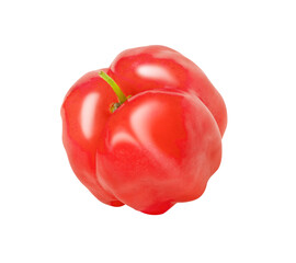 red acerola cherry isolated on white background