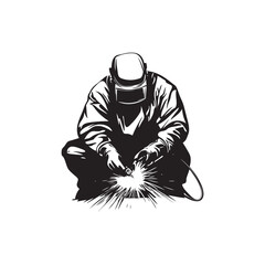 welder worker in uniform