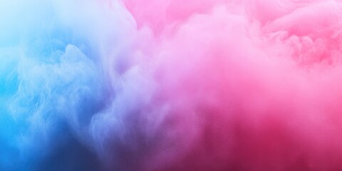 Fototapeta premium Vibrant spring backdrop featuring soft pastel clouds of pink and blue, creating a serene and uplifting atmosphere for various creative projects
