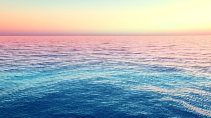 Obraz premium Serene Ocean Sunset Peaceful Water Horizon