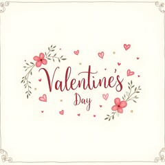 valentine greeting card with hearts