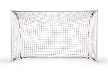 Obraz premium Soccer goal white background blackboard football