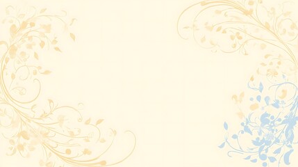 Obraz premium Delicate floral design on a pale background