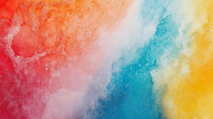 Naklejka premium Bright Colors, Rainbow Splash, Abstract Art, Vibrant Pattern, Colorful Ombre, Watercolor Vibes, Artistic Design