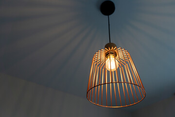 Modern Pendant Light Casting Artistic Shadows