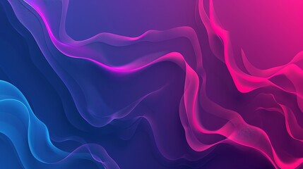 Obraz premium Abstract wavy background in blue, pink and purple colors.