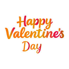 happy valentines day typography design