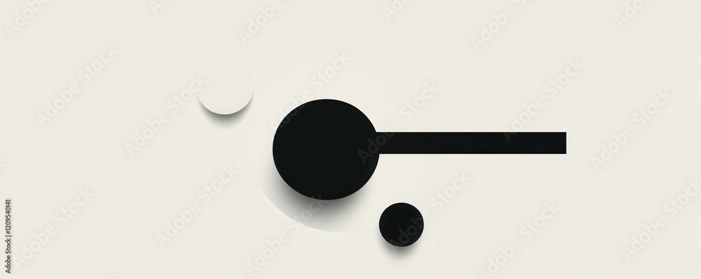 Poster a minimalist composition with clean lines and simple shapes.