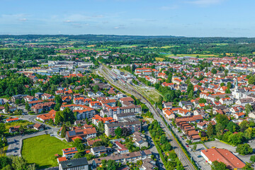 Sommerabend über dem oberbayerischen Pfaffenwinkel rund um Weilheim an der Ammer