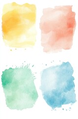 Obraz premium Colorful watercolor vector background, pastel color