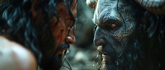 Jesus talks to the devil 