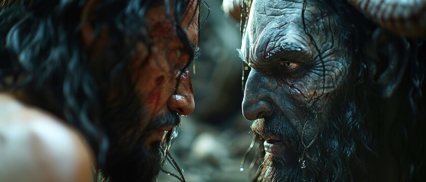 Jesus talks to the devil 