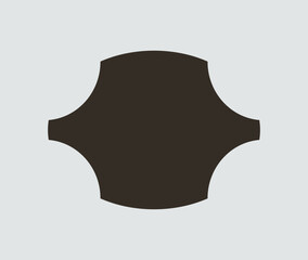 Wedding frame. Mailbox Monogram, Basic Shape, Monogram Frame. Empty frame label. Vector Template.