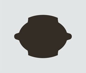 Wedding frame. Mailbox Monogram, Basic Shape, Monogram Frame. Empty frame label. Vector Template.