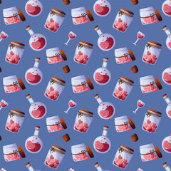 valentine background love poison pattern illustration