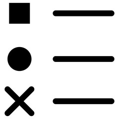 List glyph icon