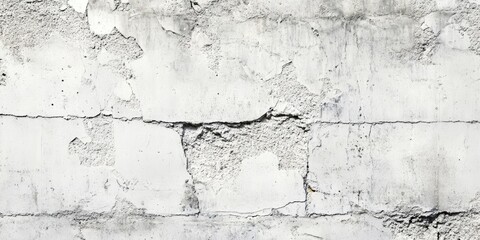 Vintage white backdrop with natural cement textures featuring cracked and worn surfaces; soft gray tones dominate with rough patches scattered throughout.