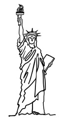 アメリカにある自由の女神像 © komalu