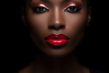 African american woman skin photography cosmetics
