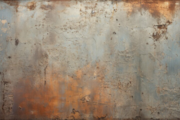 Processed collage of orange rust metal surface texture. Background for banner, backdrop or texture