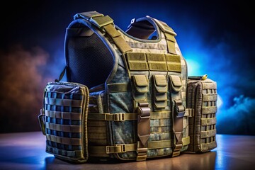 Body Armor & Ballistic Inserts: Night Photography, Isolated on White