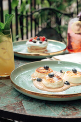 Delicious and delicate airy cake