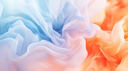 Obraz premium abstract background with smooth gradient blue and orange tones, soft and elegant, high detail, calming and inviting atmosphere
