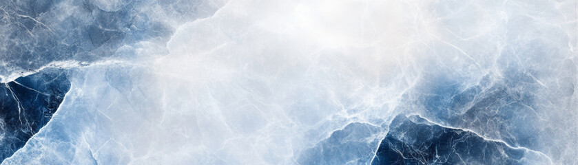 Obraz premium soft pastel marble pattern featuring shades of blue and white, ideal for fabric design or backgrounds, evokes serene and calming atmosphere