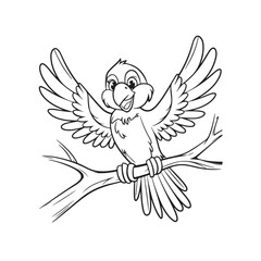 illustration of a parrot