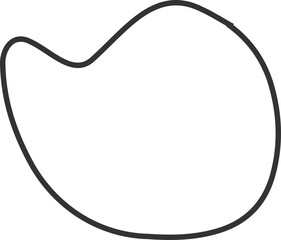 Abstract organic shape outlines
