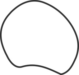 Abstract organic shape outlines
