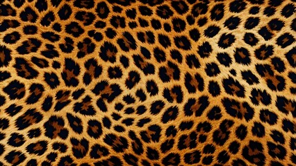 Animal print textile texture. Leopard fur background Generative AI
