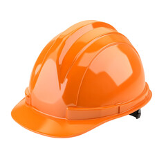 Fototapeta premium Orange Hard Hat Safety Equipment Construction Worker Protection,