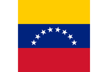 Naklejka premium Venezuelan National Flag with Arc of Stars
