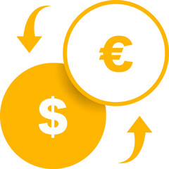 Currency Exchange Between Dollar and Euro
