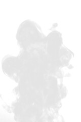white smoke isolated on white or transparent png