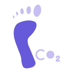 Carbon Footprint Icon