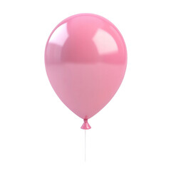 Pink Balloon Floating Against Colorful Stripes,