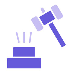 Broken Gavel Icon