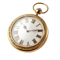 Fototapeta premium Elegant Gold Pocket Watch Timepiece Classic Design