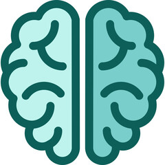 Obraz premium Brain solid icon