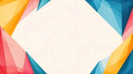 Retro watercolor idea. Vibrant abstract geometric background with colorful angles for creative designs.