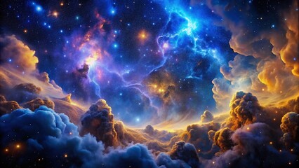 Fototapeta premium Cosmic Dust: Low Light Nebula Photography, Magical Starry Night Sky
