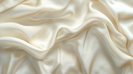 Obraz premium Creamy Silk Drape: A Textural Masterpiece