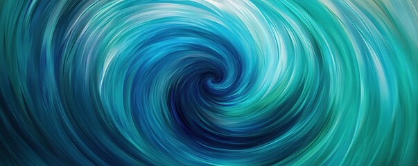 Abstract art piece with swirling blue and green colors, oceanic vibes.