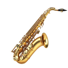 Fototapeta premium Golden Saxophone Musical Instrument Jazz Music Melody