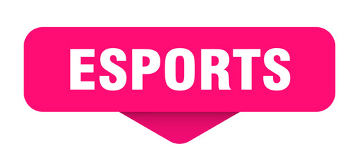 esports sticker. esports sign on transparent background