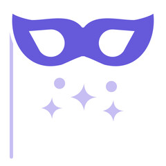 New Year Mask Icon