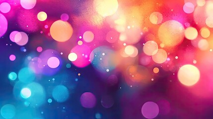 Obraz premium Splash watercolor concept. Colorful abstract bokeh lights in vibrant hues creating a dreamy visual background.