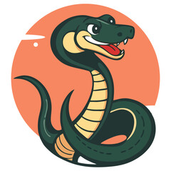 New Year 2025, year of the snake, 2025 vector illustration